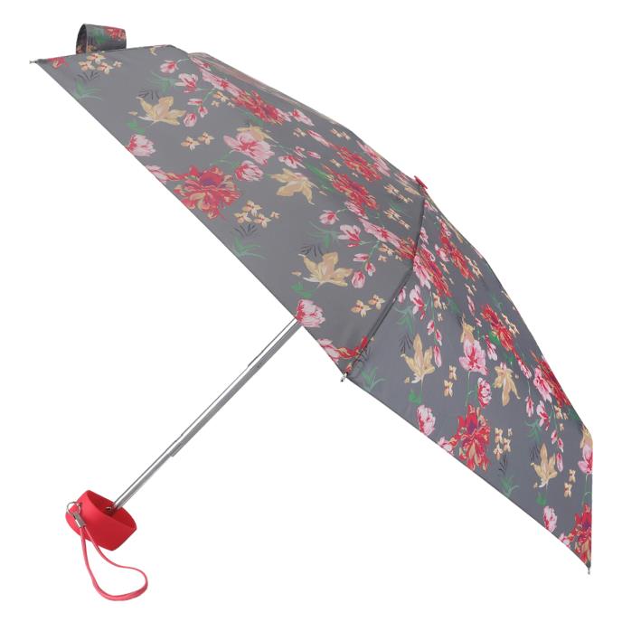 totes® Compact Flat Painted Floral Print Umbrella (5 Section)